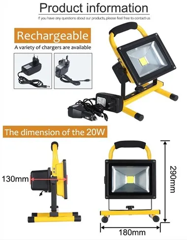 Lampu Led Berkuasa Bateri Diaktifkan Gerakan