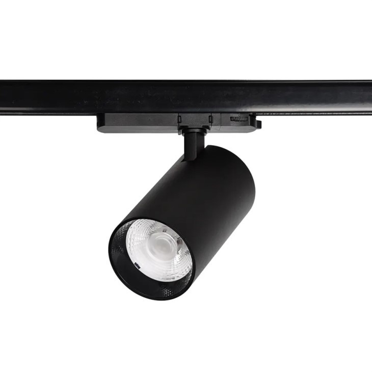 Suspended Black Track Lighting