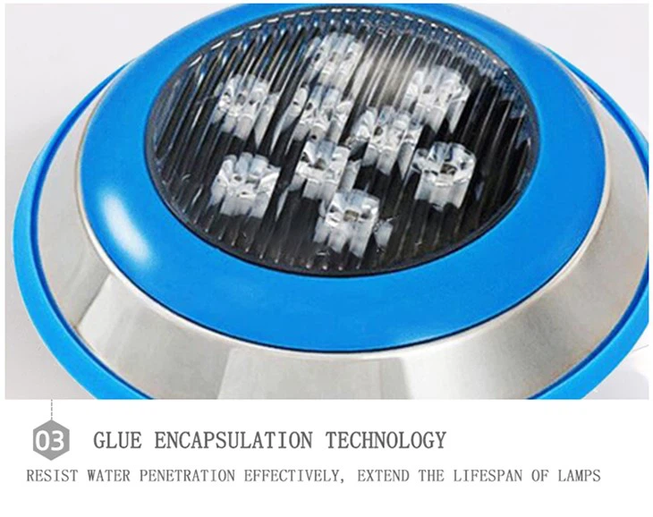 Air Terjun Dc Ac 12v Dipimpin Lampu Kolam Renang