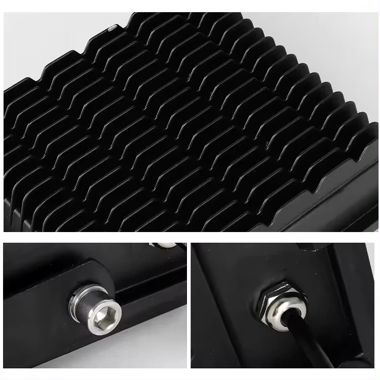 Black Square Mini Floodlight 3